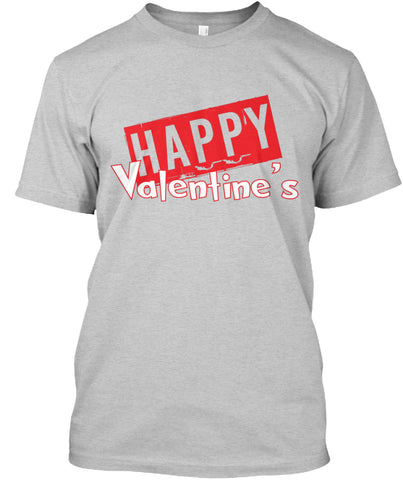 Happy Valentines Greeting Card On Tee 1