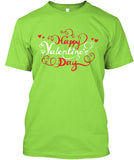 Happy Valentines Greeting Card On Tee 4