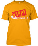 Happy Valentines Greeting Card On Tee 1